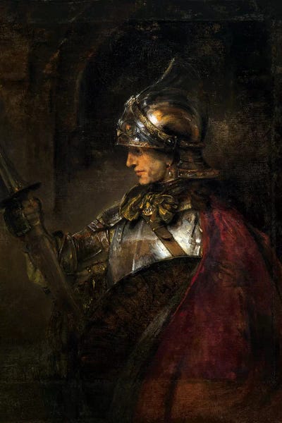 Rembrandt Harmenszoon van Rijn A Man in Armour Wall Art Poster Print